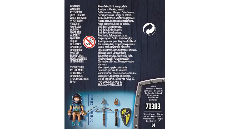 PLAYMOBIL 71303 - Novelmore - Gwynn mit Kampfausrüstung