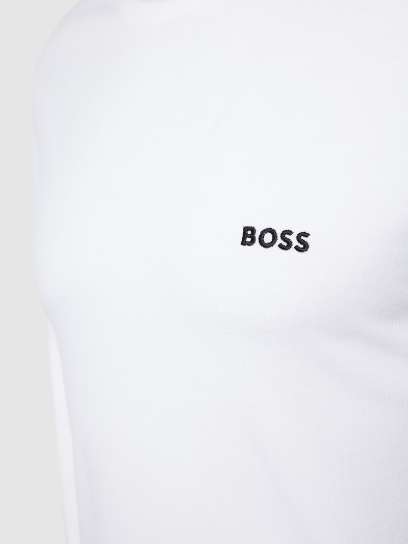 Longsleeve mit Label-Details im 3er-Pack Modell 'Classic' in dunkelblau