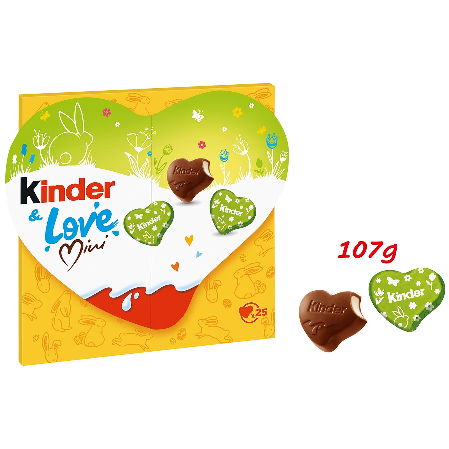 kinder & Love Mini Herzen Ostern 107g
