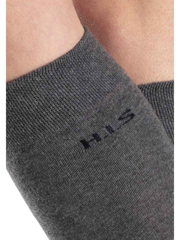 H.I.S Kniestrümpfe in anthrazit-grau günstig kaufen