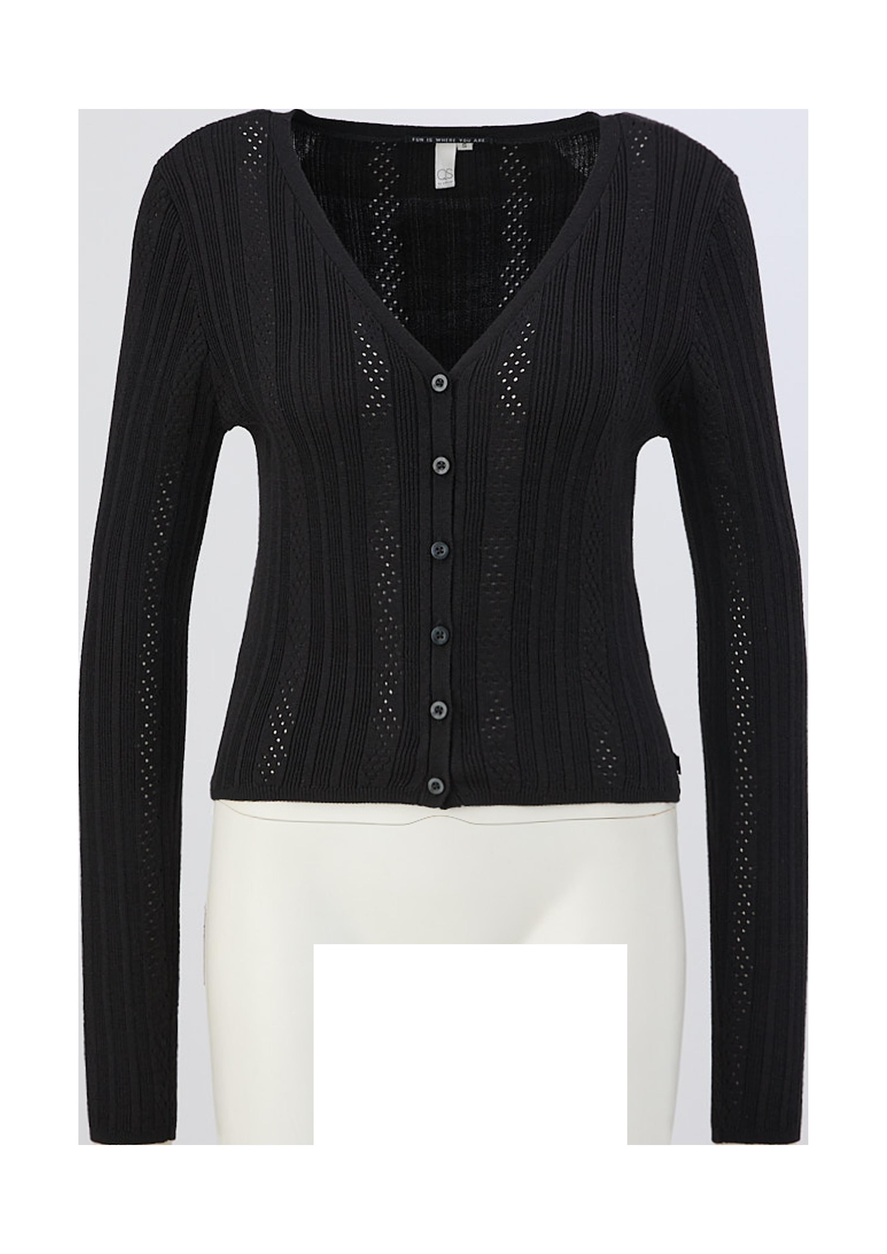 Strickjacke mit Ajourmuster  2127121-9999