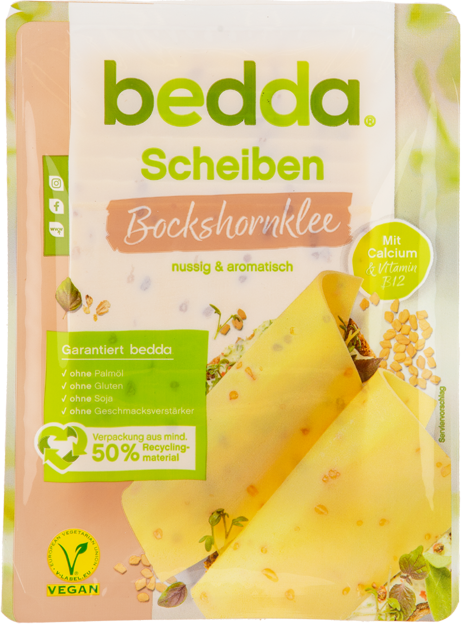 Bedda Scheibenkäse Bockshornklee vegan