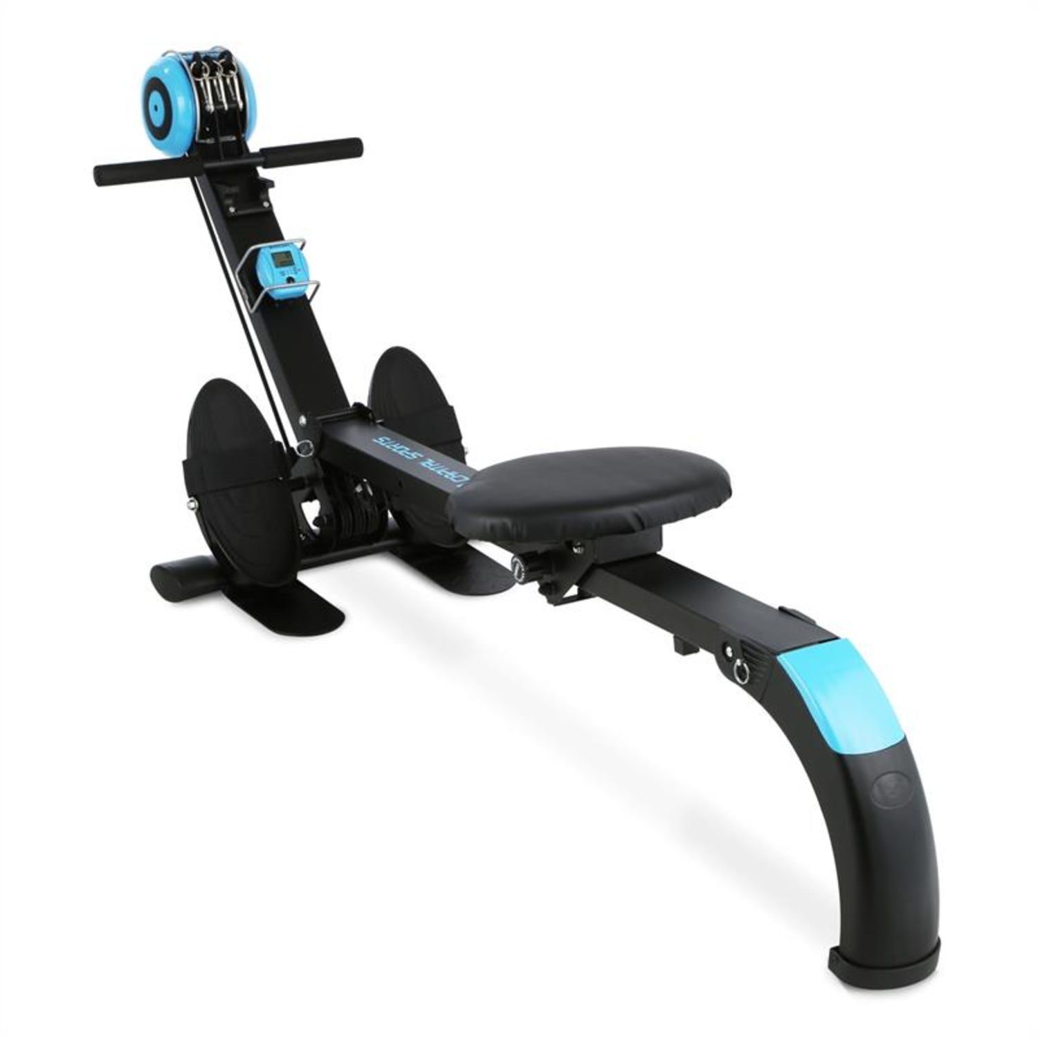 Capital Sports Rudermaschine Stringmaster Rudergerät 100 kg klappbar schwarz/blau