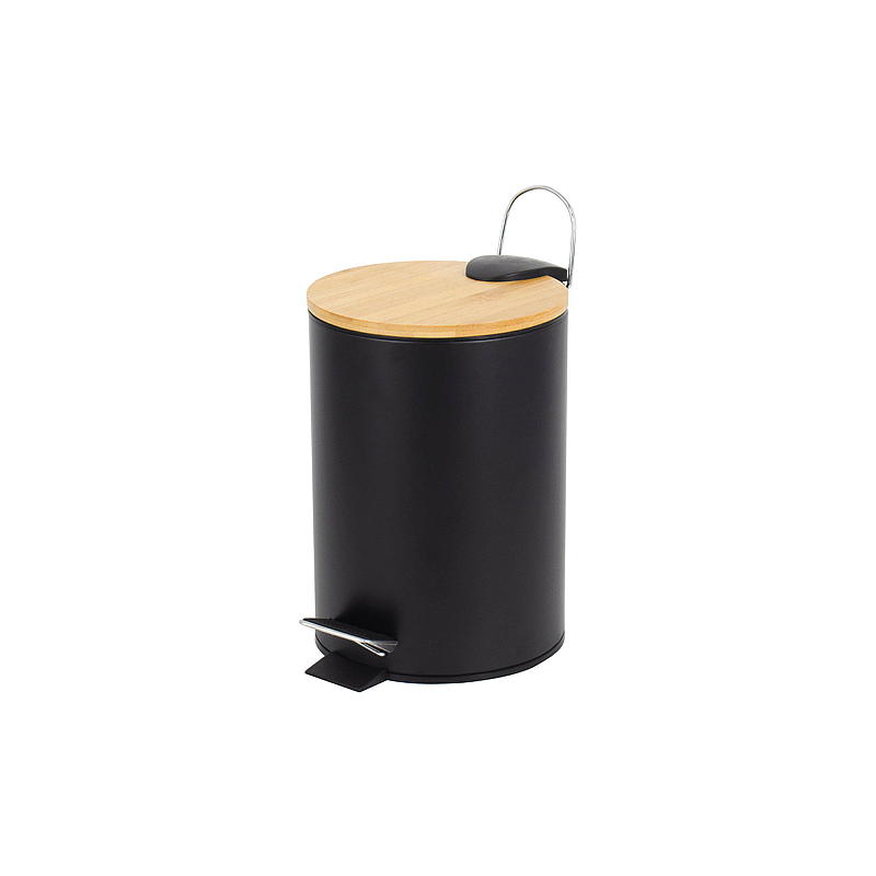 Home Pedalbøtte 3 l m/soft lukking, bambuslokk