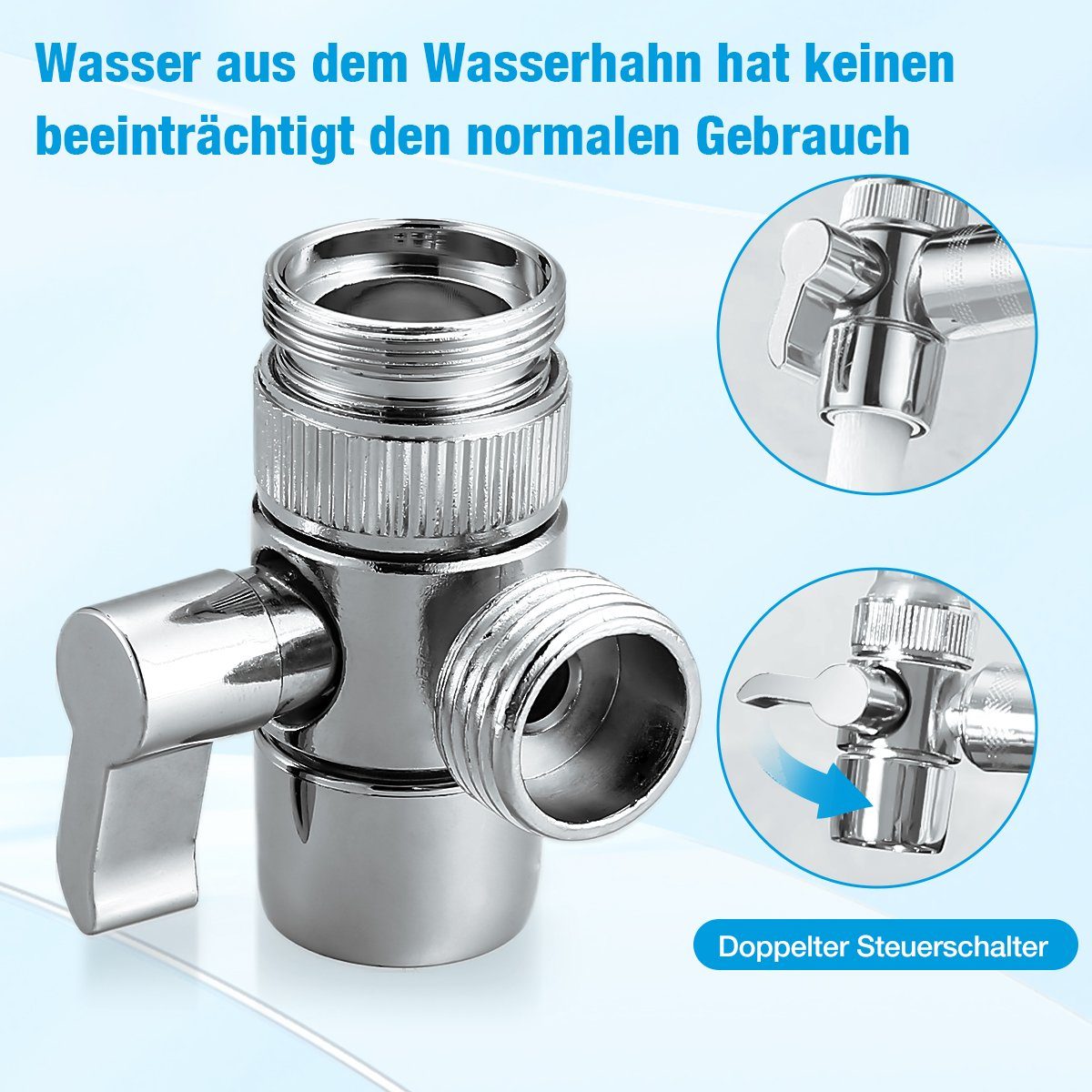 Housmile Bidetarmatur Bidet-Handbrause für Toilette Sprayer Edelstahl Sprüher (1-St) Komplett Bidet Set für WC