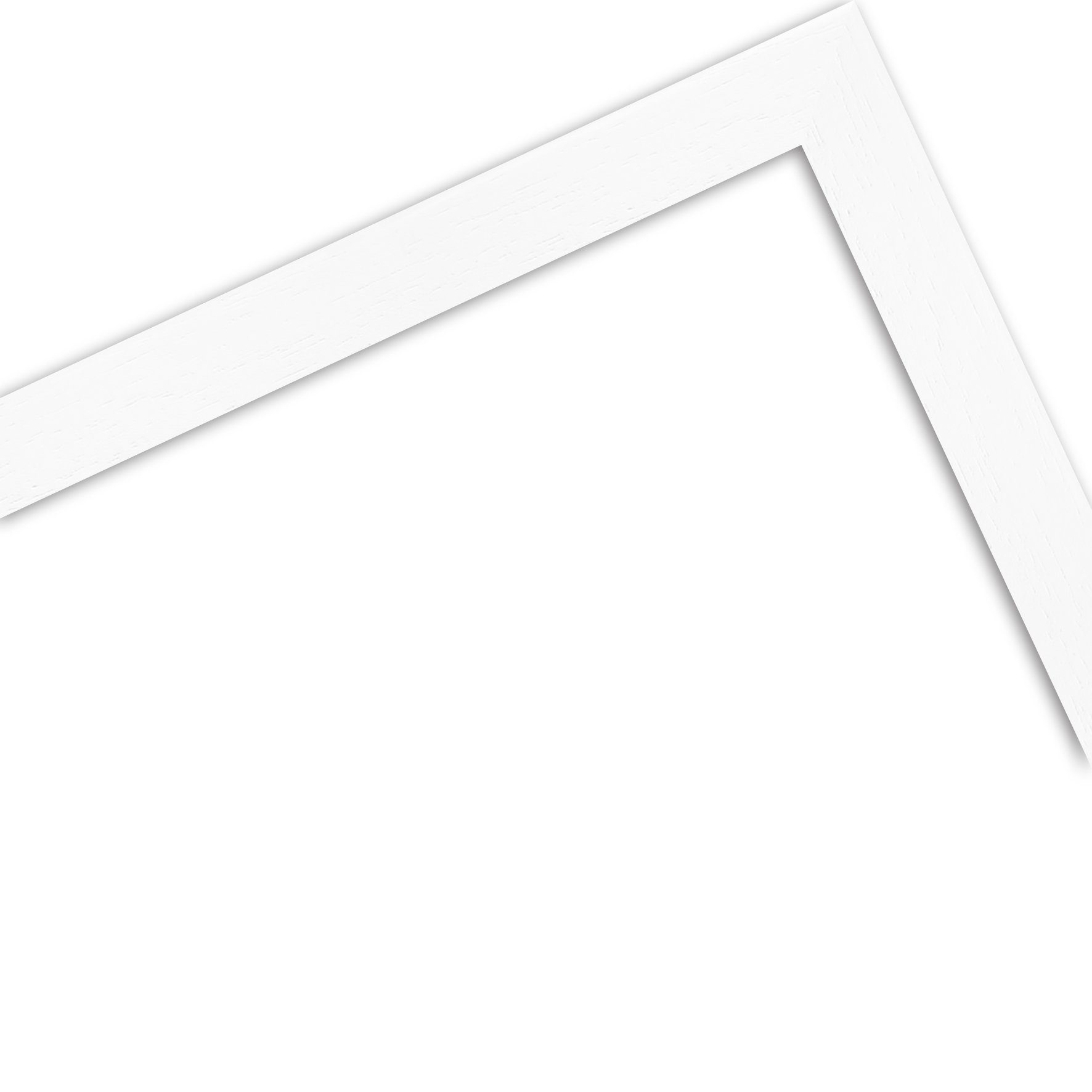 WANDStyle Bilderrahmen H950, Weiß gemasert, aus Massivholz im Stil Modern
