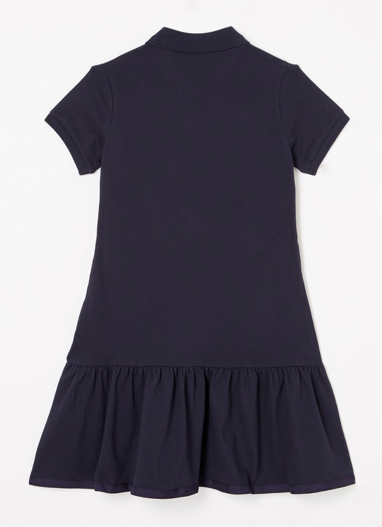 Rochie polo midi Moncler din bumbac piqué cu logo