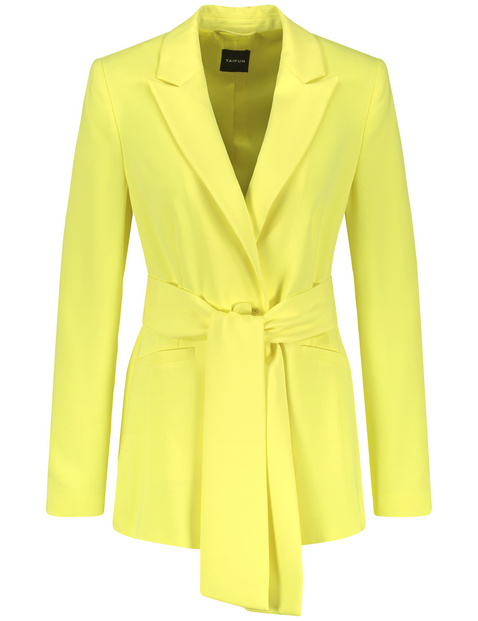 Stretch-Blazer mit Bindegürtel