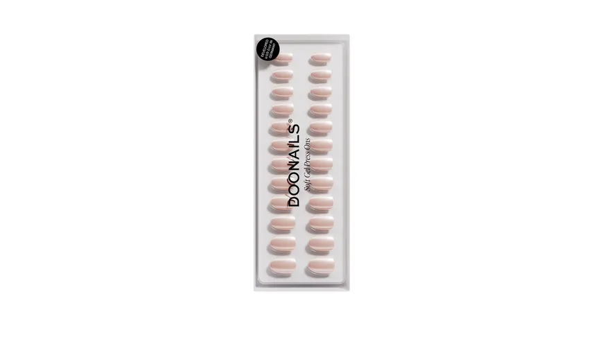 DOONAILS Soft Gel Press Ons Prosecco Short Round Prosecco - Prosecco