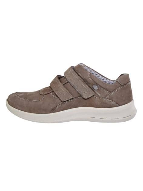 Klettslipper mit dezentem Markenlogo.