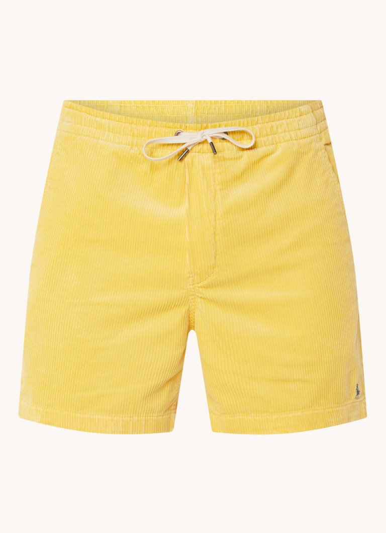 Pantaloni scurți din catifea reiată Ralph Lauren, croială dreaptă