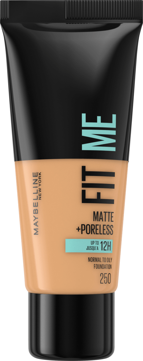 Foundation Fit Me Matte & Poreless 250 Sun Beige, 30 ml