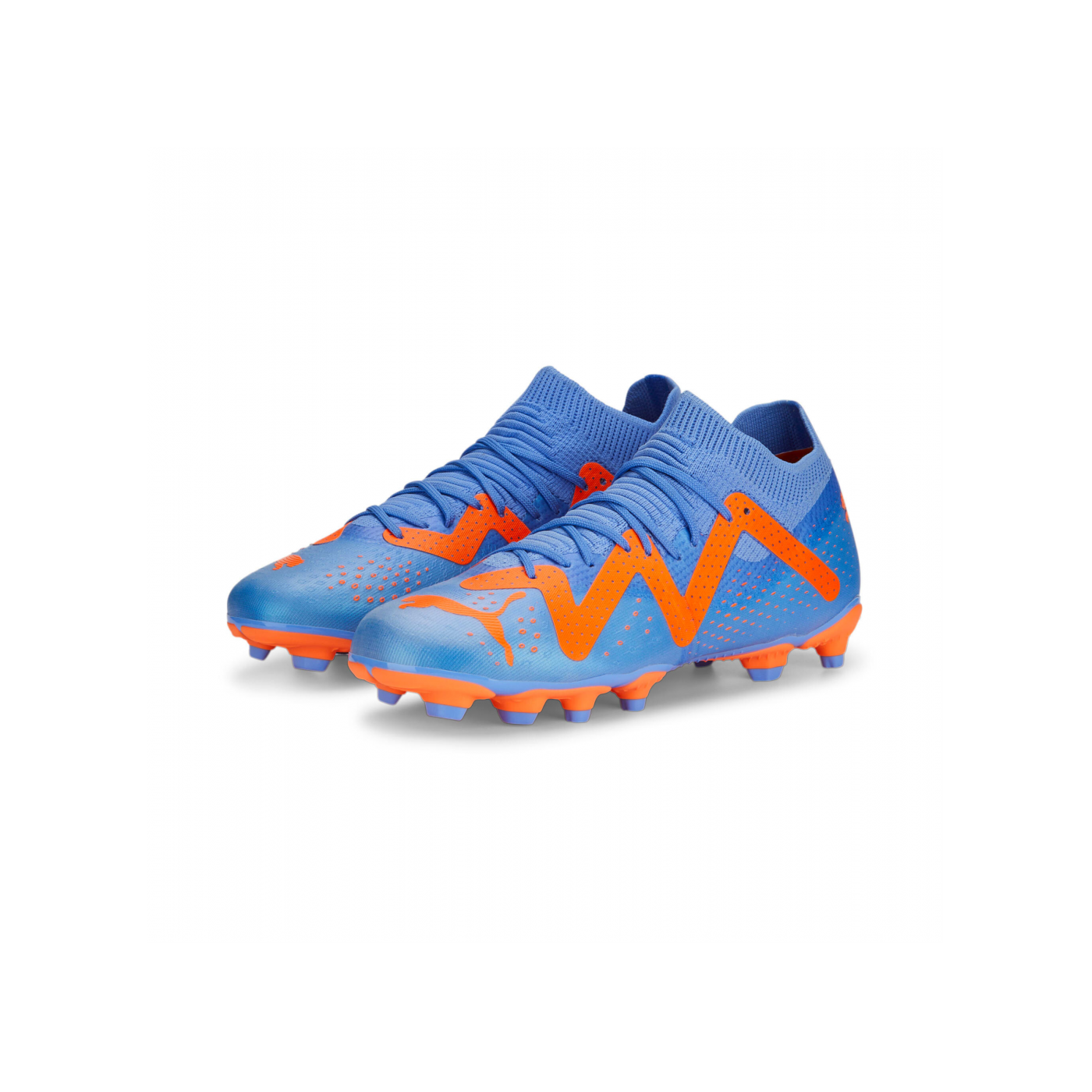 PUMA FUTURE Match FG/AG Supercharge Kids Blau Orange F01