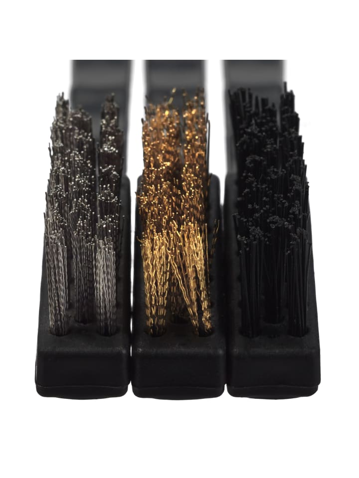 relaxdays 7tlg. Drahtbürsten Set in Schwarz günstig kaufen onesize