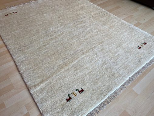 Orientteppich Original Perserteppich Perser Gabbeh Teppich 200x154 Handgeknüpft, Morgenlandbazar, Handgeknüpft mit Echtheitszertifikat