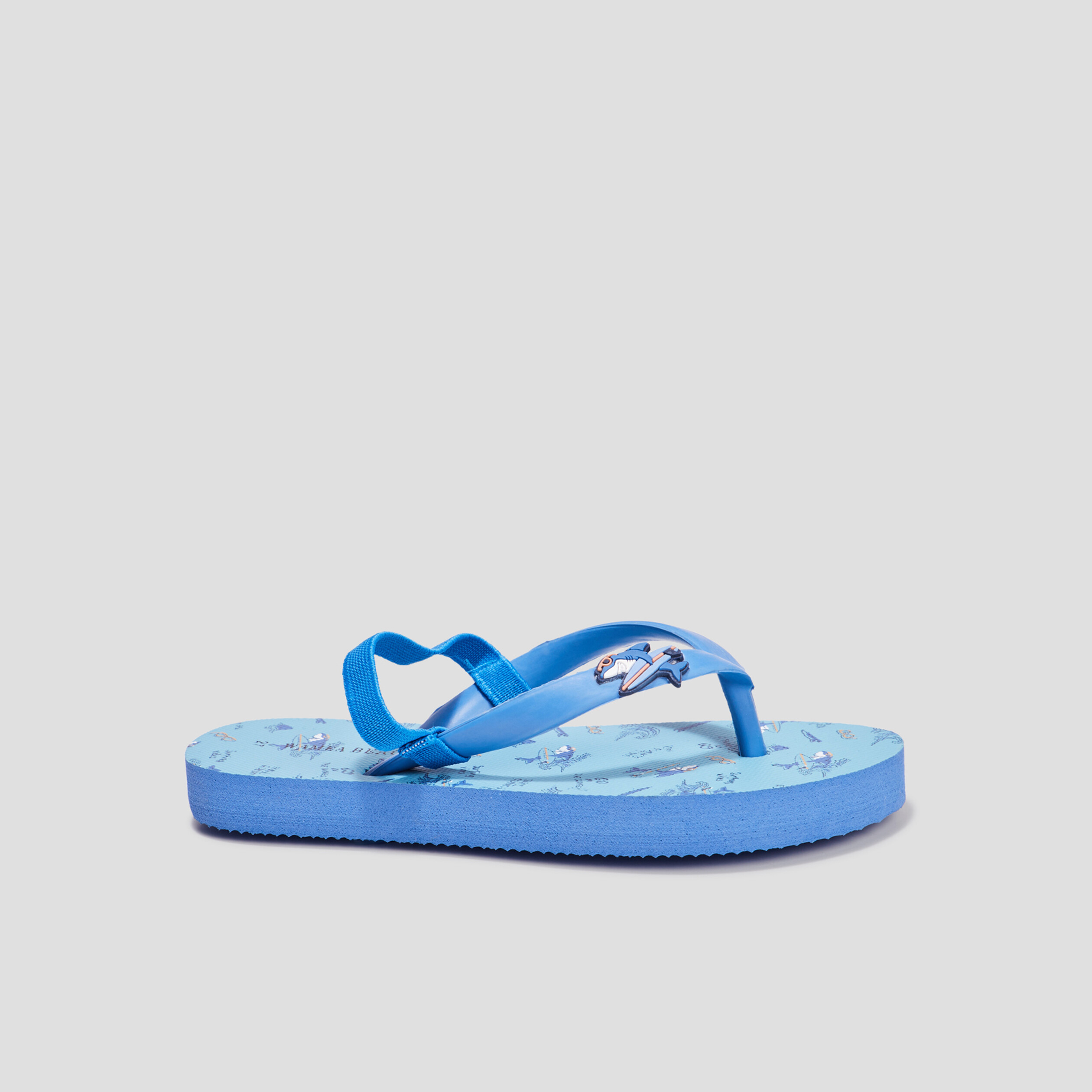 Tongs brides élastiquées Wamea Beach bleu garçon | La Halle