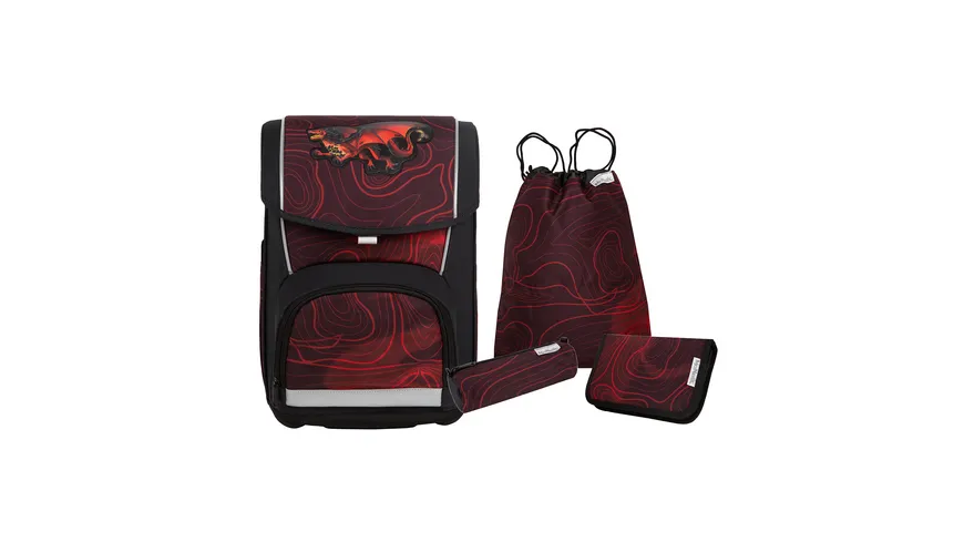 McNeill Schulranzen-Set Basic 4teilig Dragon