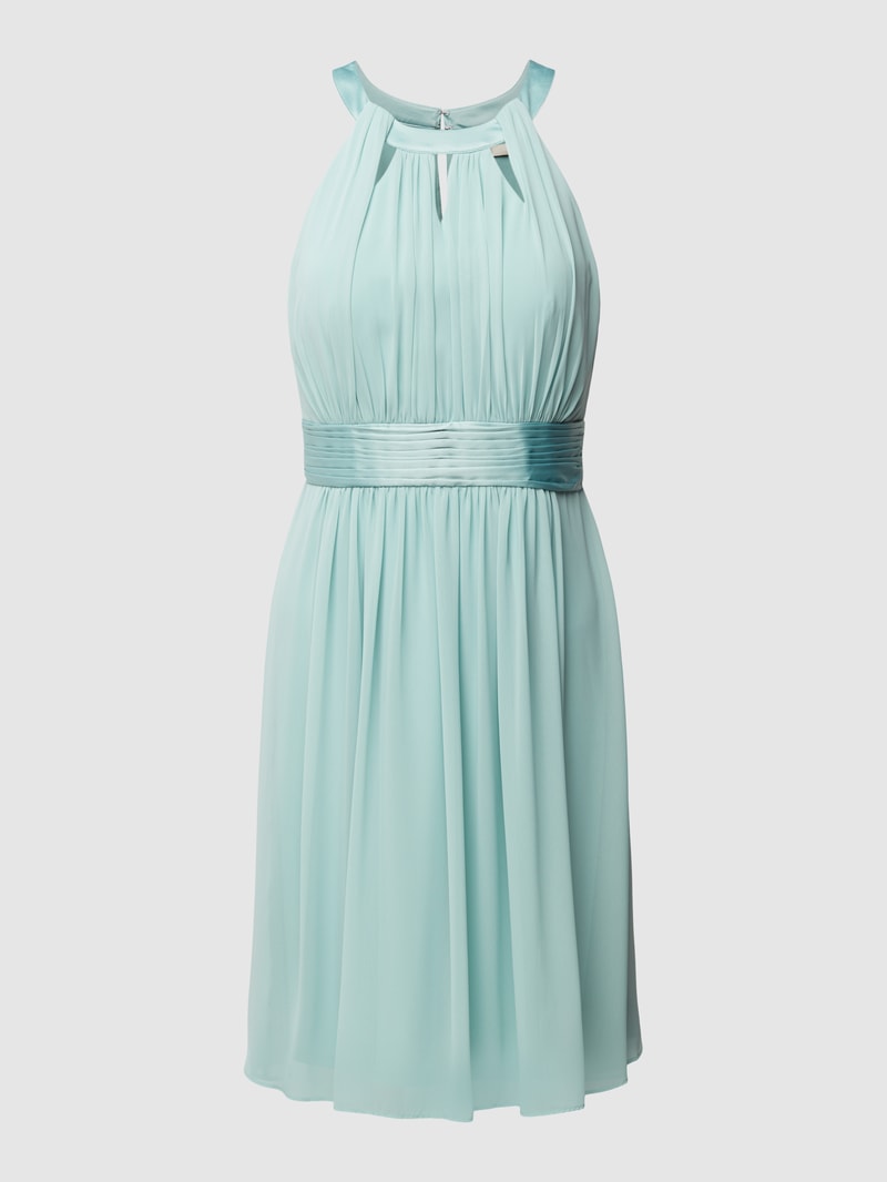 Cocktailkleid aus Tüll in helltürkis