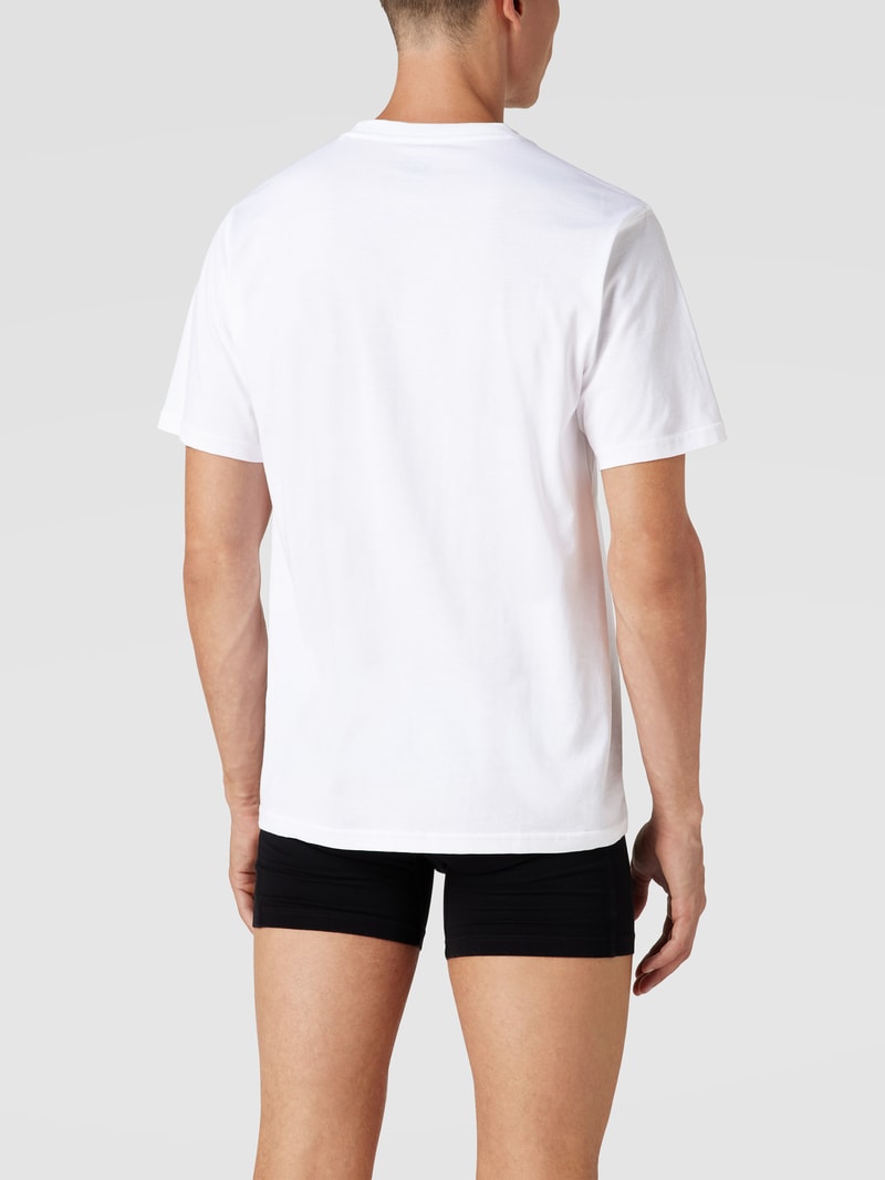 T-Shirt mit Rundhalsausschnitt im 3er-Pack in weiß