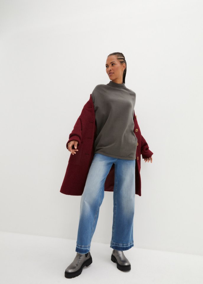 Pullover mit Stehkragen