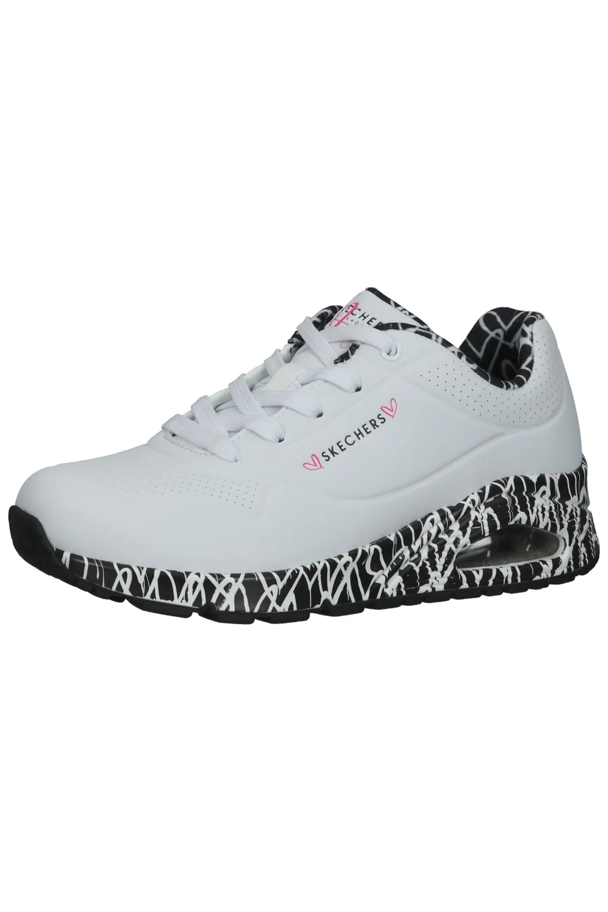 SKECHERS  Sneaker - Weiß - Flacher Absatz