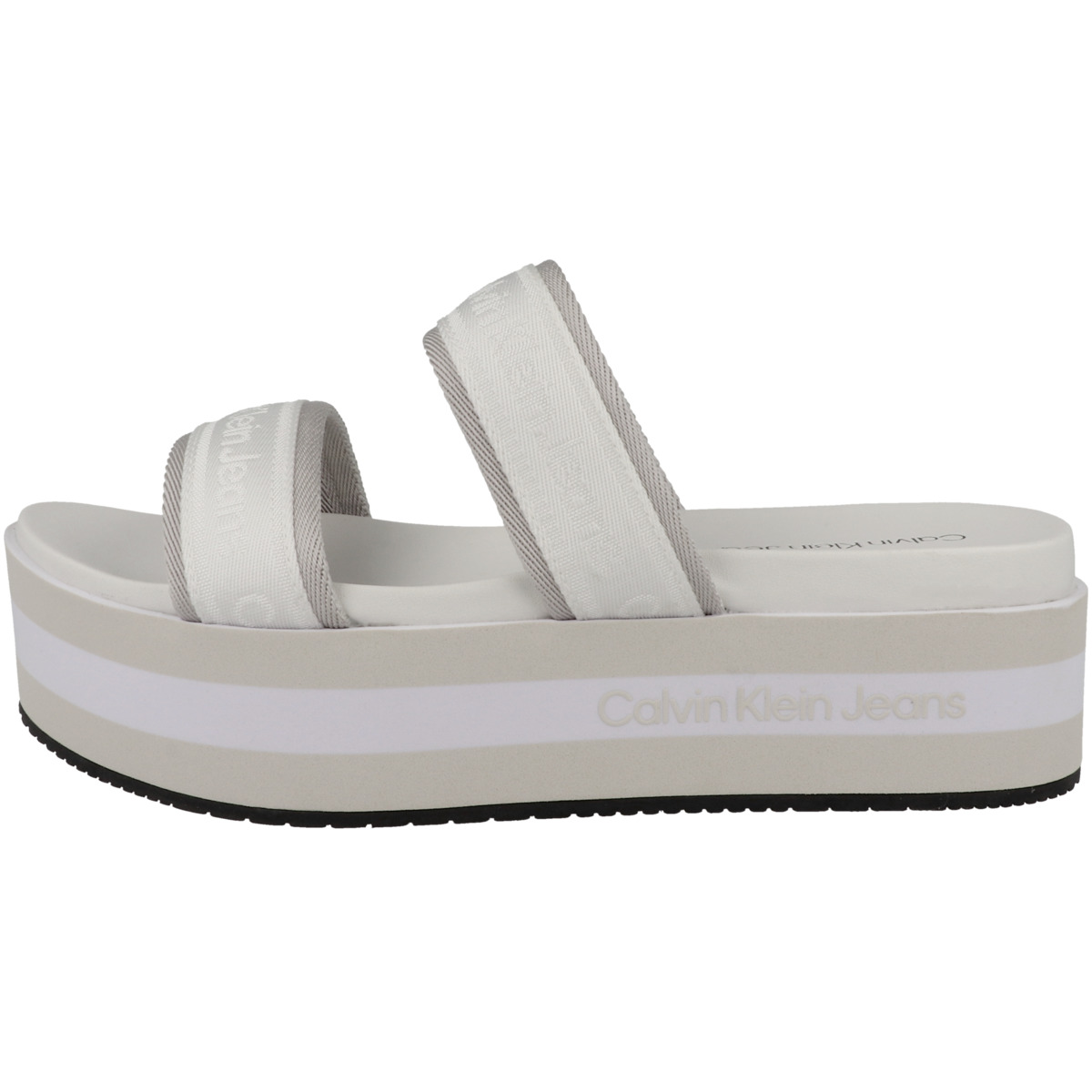 Calvin Klein Jeans Flatform Sandal Twostrap Sandale weiss
