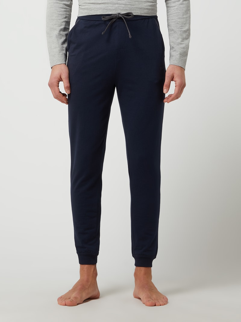 Pyjama-Hose mit Stretch-Anteil in dunkelblau