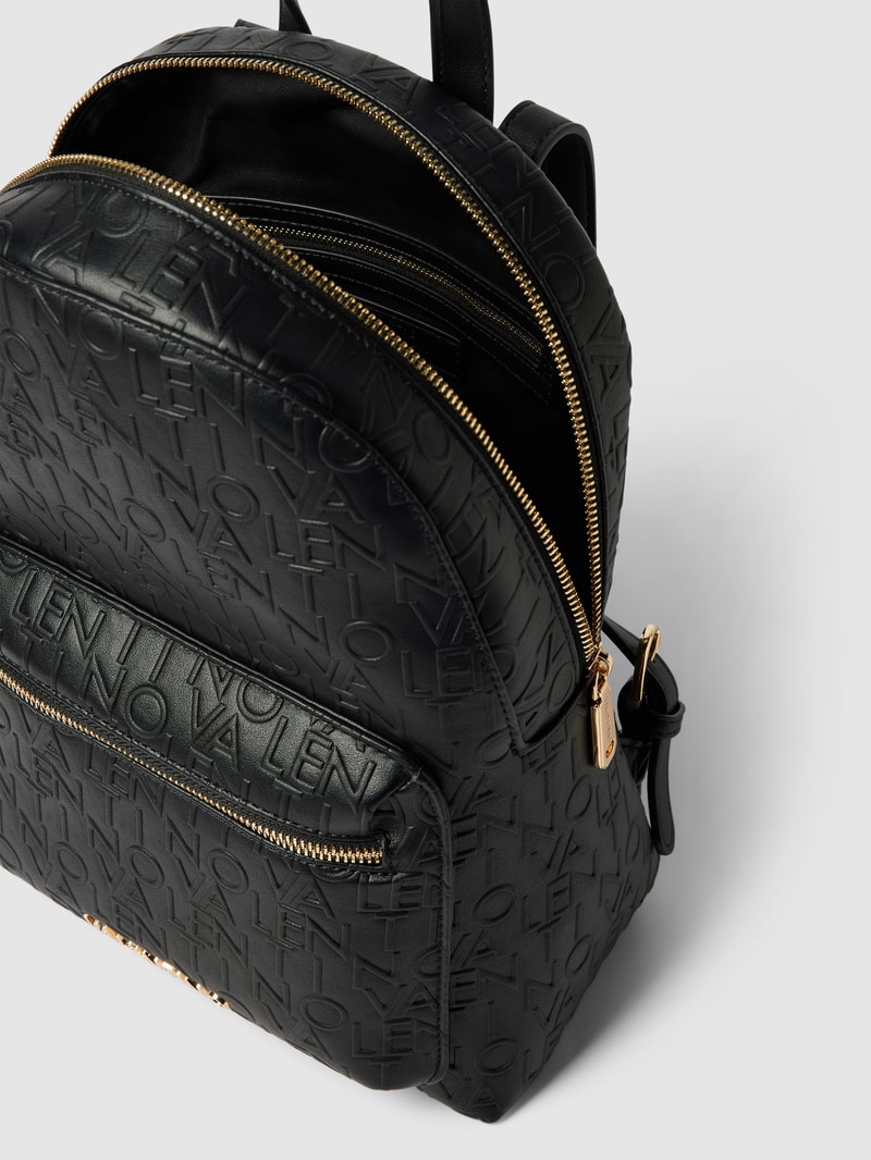 Rucksack mit Label-Muster Modell 'RELAX' in black