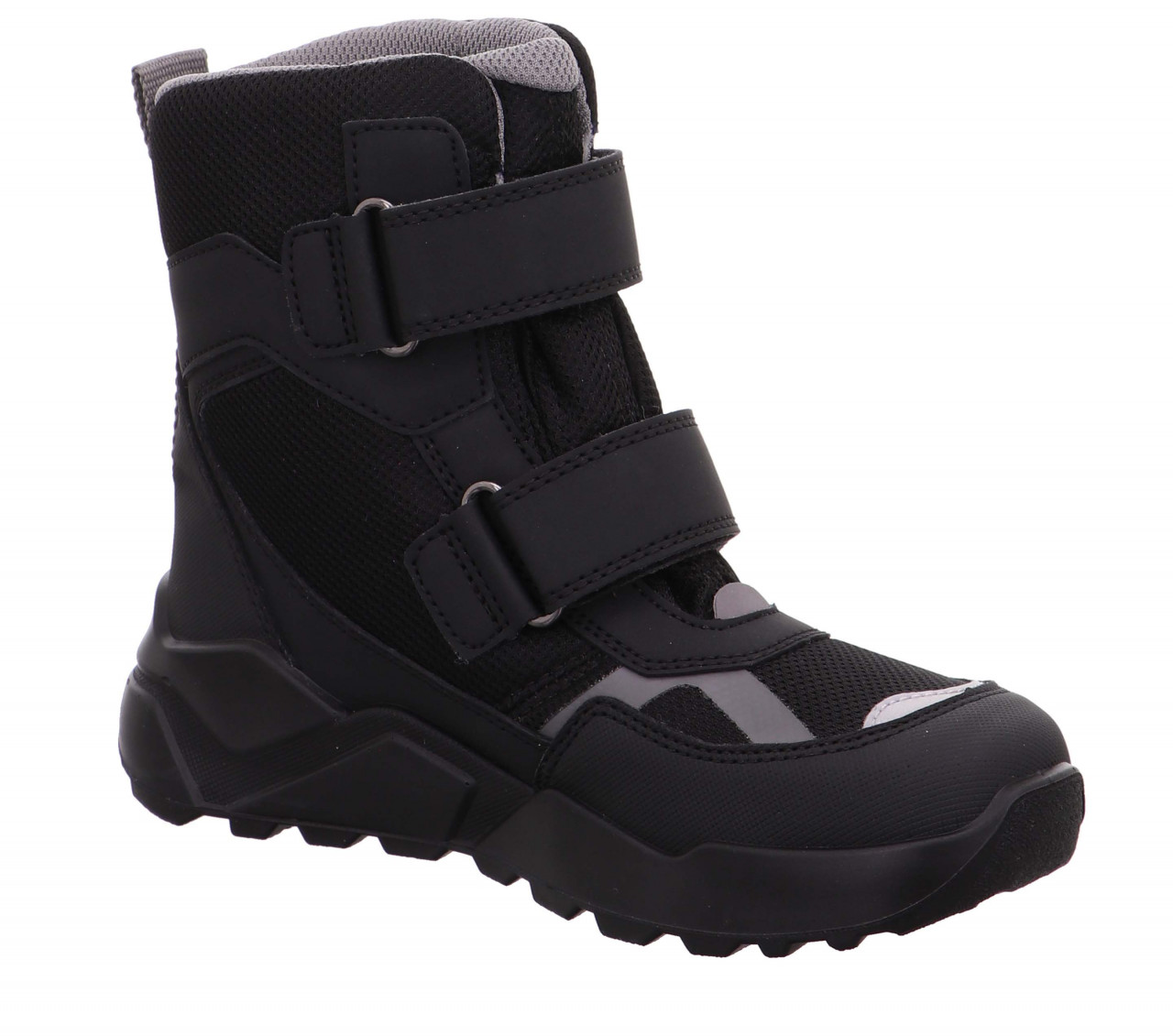 ROCKET - Schwarz/Hellgrau Boots mit Klettverschluss