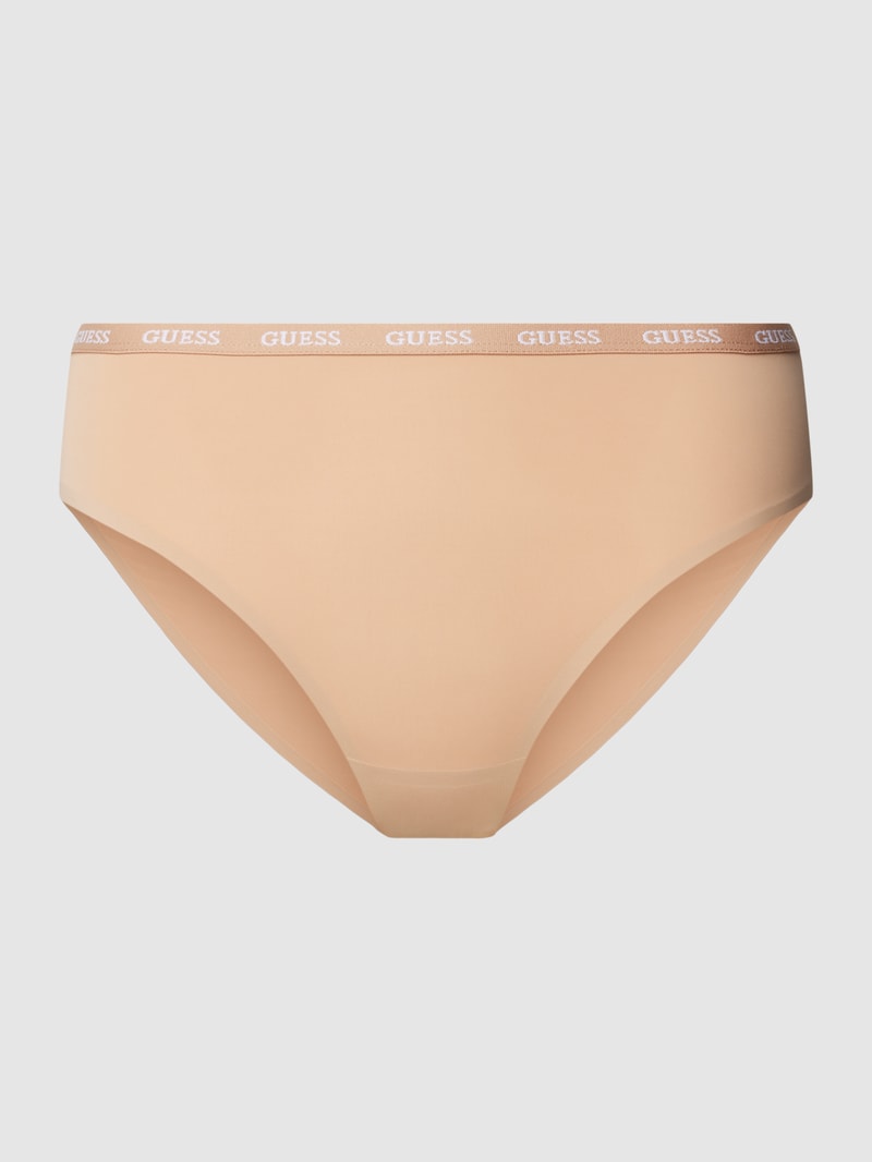 Slip mit elastischem Logo-Bund Modell 'DARCEY BRIEF' in beige