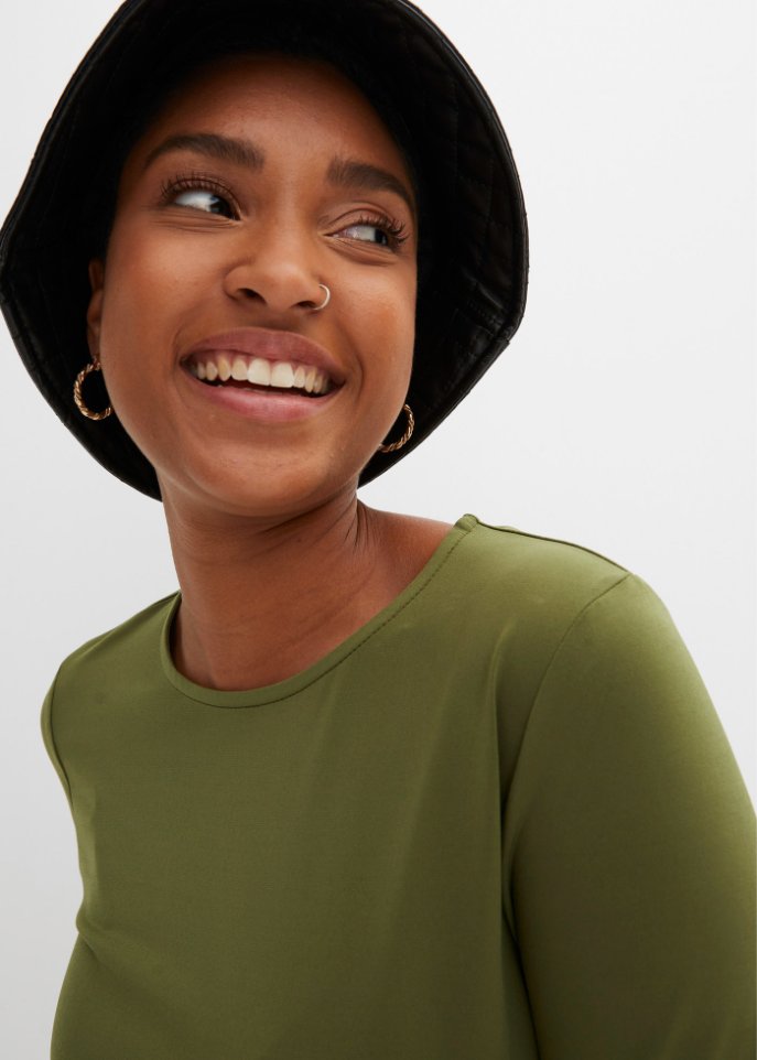 Shirtkleid mit Zipfelsaum