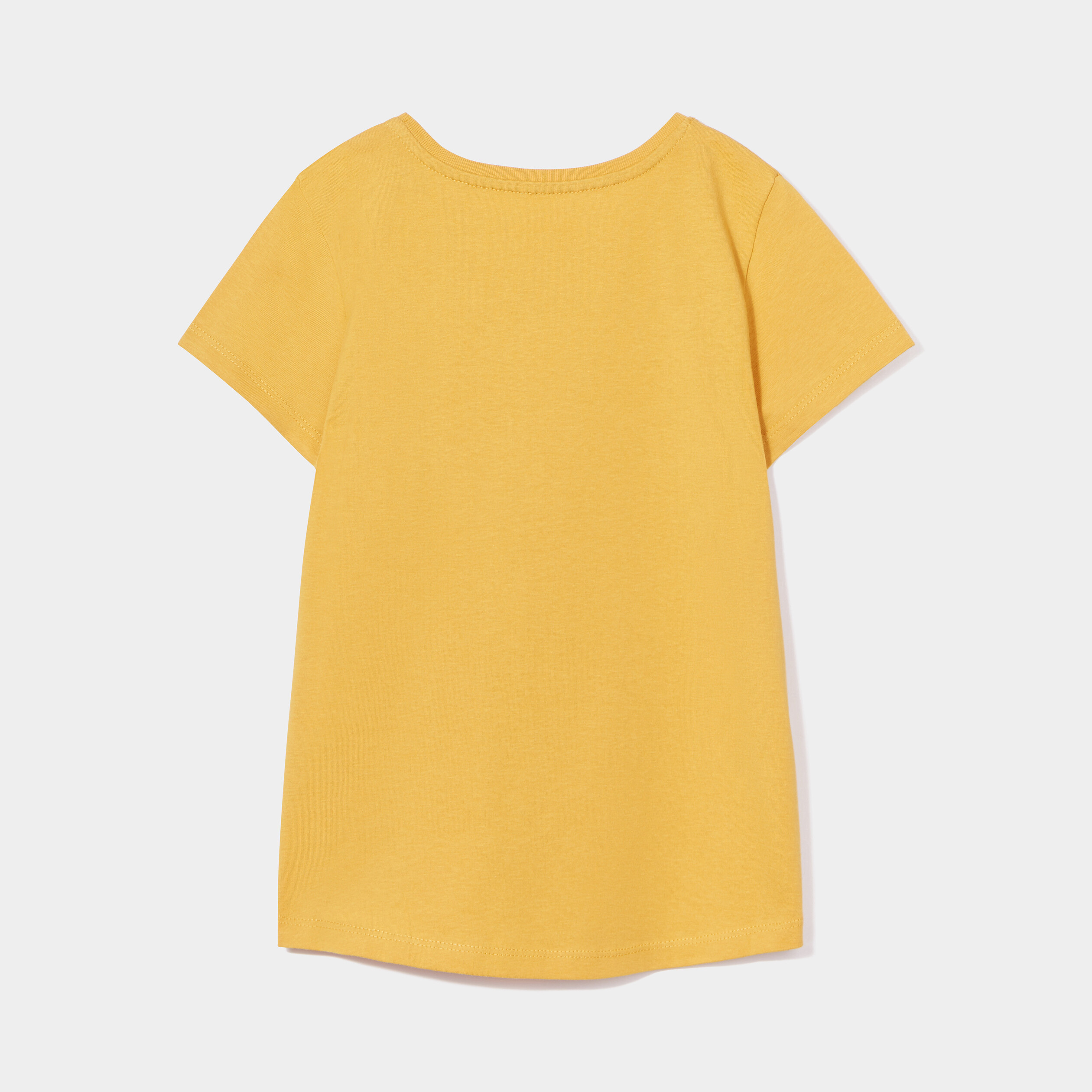 T-shirt manches courtes Creeks jaune moutarde fille | La Halle