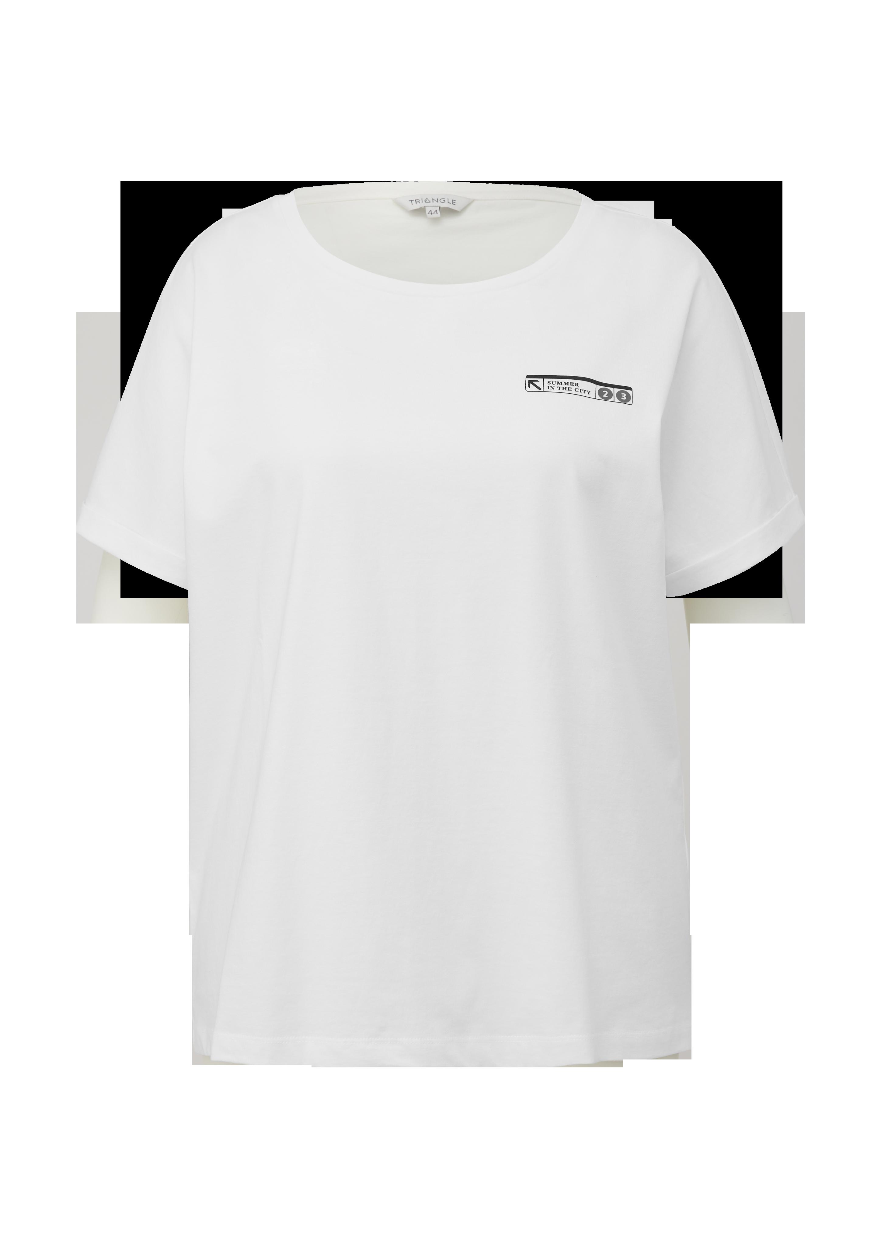 Baumwollshirt mit Frontprint  2131702-02D9