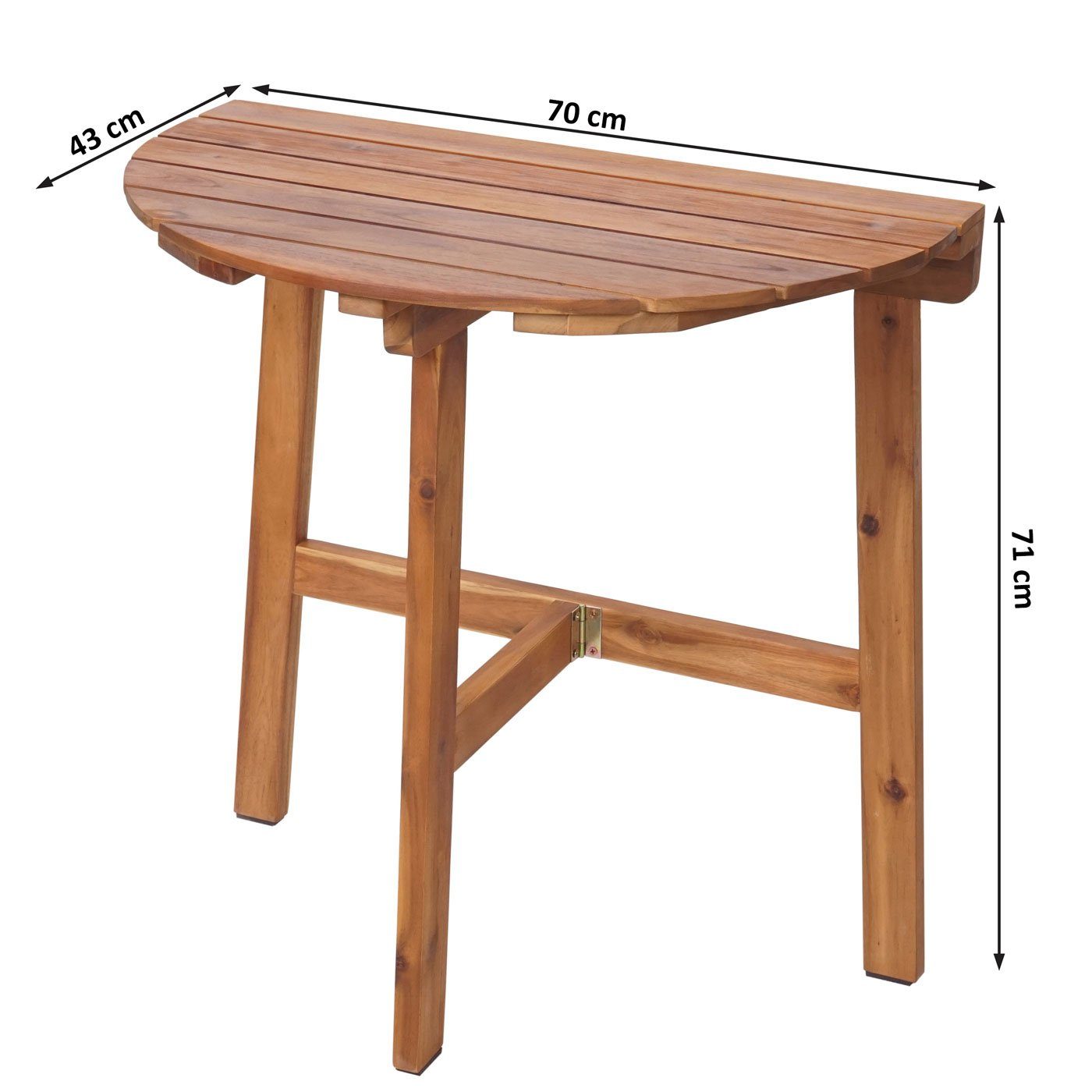 MCW Klapptisch MCW-L19, klappbar, In- und Outdoor geeignet