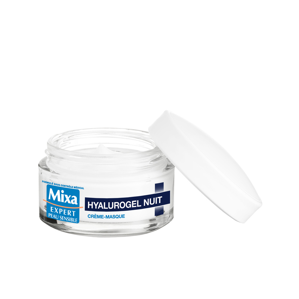 mixa Mixa Soin Hyalurogel Crème hydratante nuit réparatrice 50ml Hyalurogel Nuit Creme-Masque HydratanteSommeil Réparateur