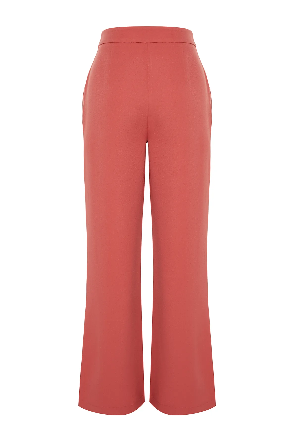 Trendyol Collection  Hellrote Hose mit weitem Bein/weitem Bein aus Webstoff TWOAW22PL0139