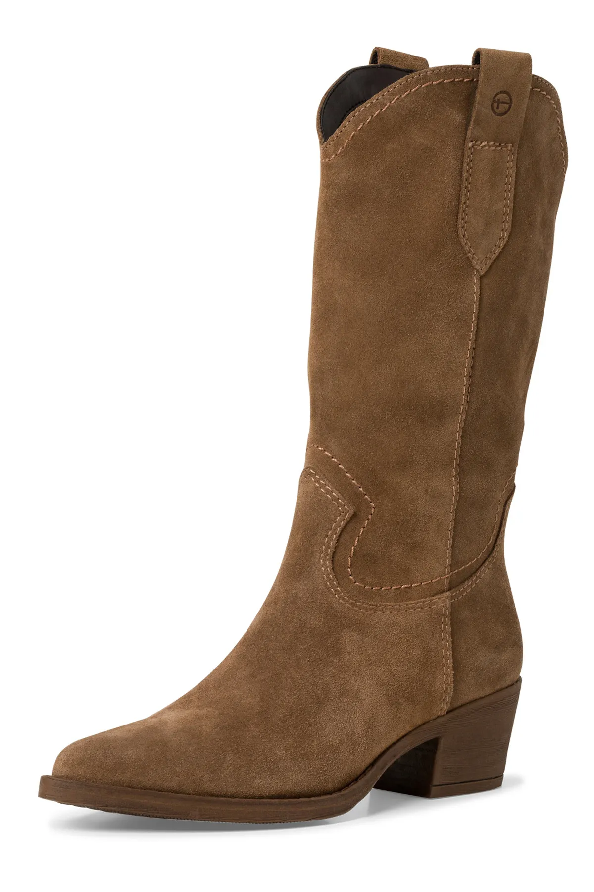 Tamaris  Damen Elegante Stiefel 1-25701-41 Braun 300 Brown Leder mit TOUCH-IT