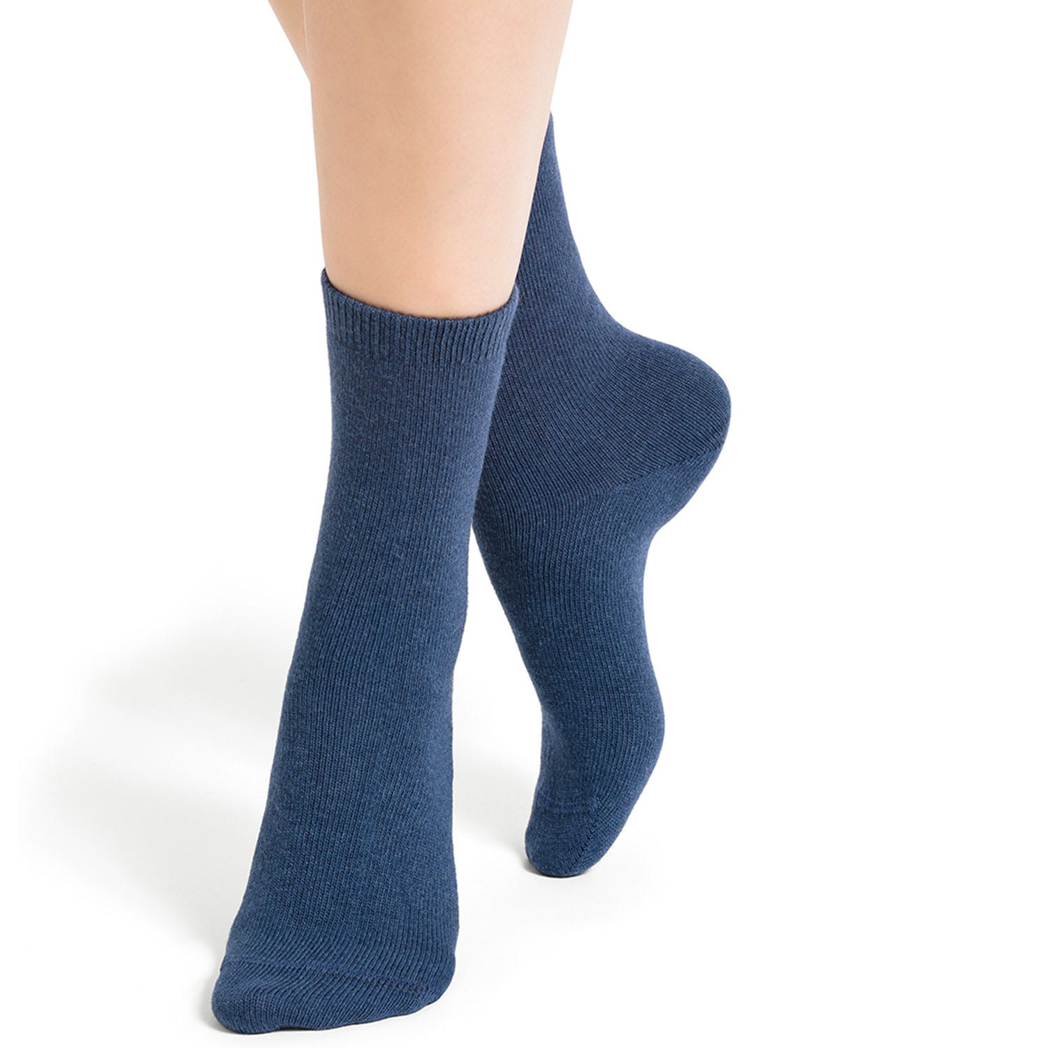 Chaussettes BLEUFORET bleues en cachemire mélangé 37-41
