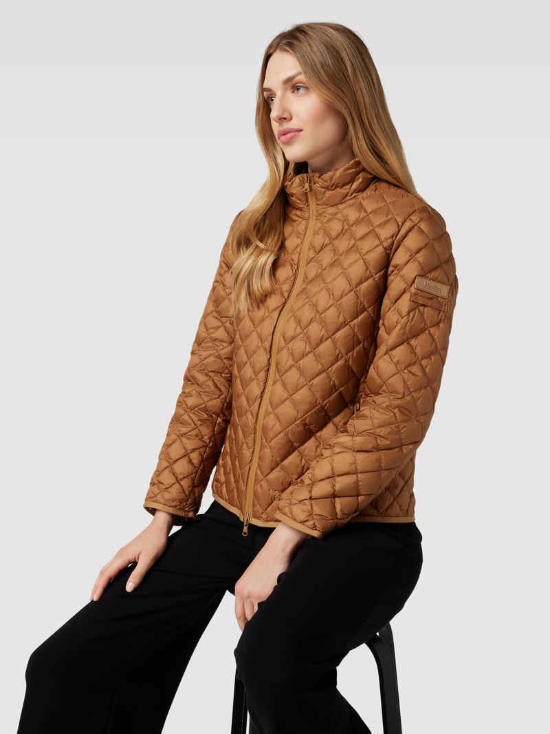 Steppjacke mit Stehkragen Modell 'CANGA' in camel