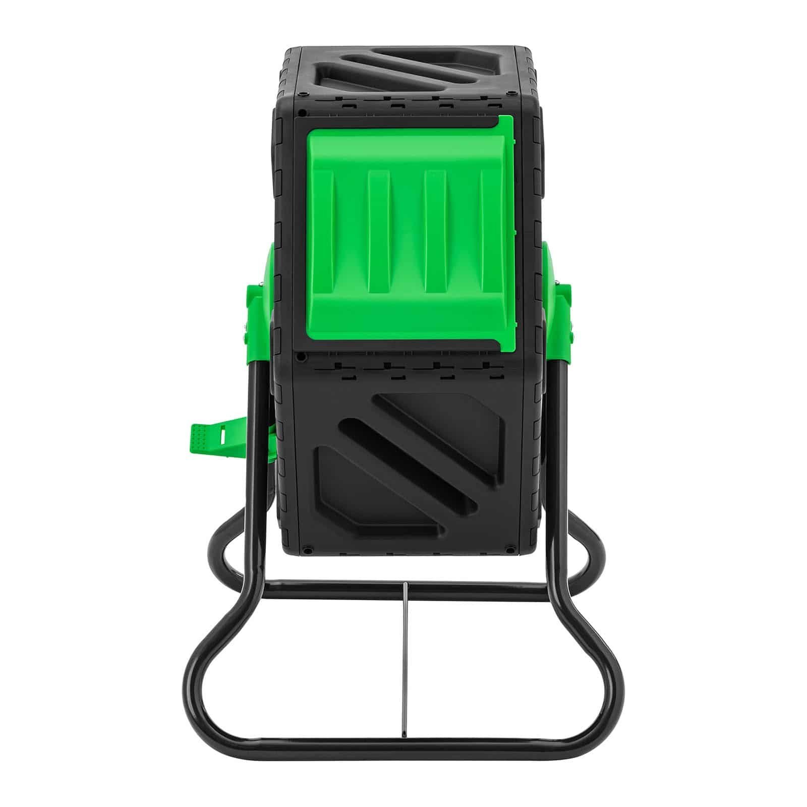 Hillvert Komposter Trommelkomposter 1 Kammer Komposttrommel Drehkomposter 60 l, BxTxH: 56x56x76 cm, 60 l