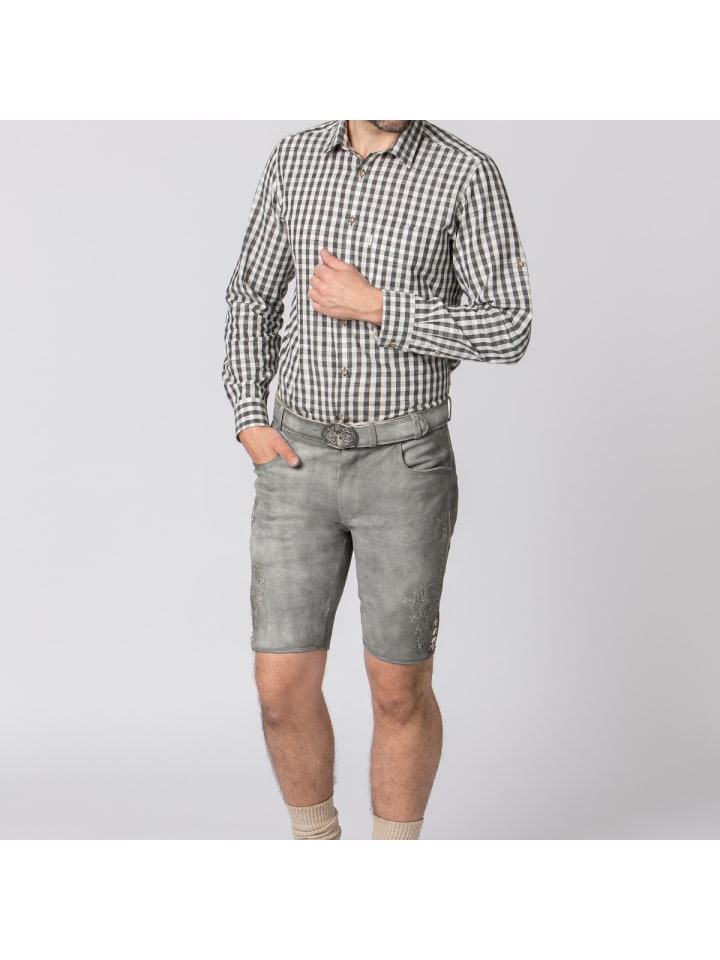 Stockerpoint Lederhose Alois2 in grau günstig kaufen