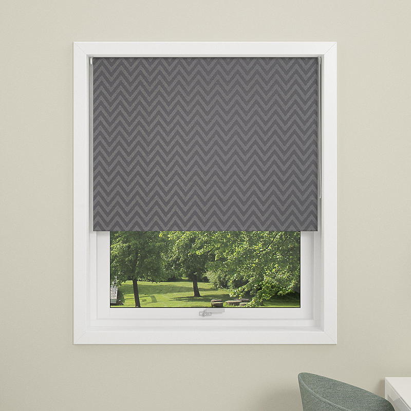 DUOTEX Rullegardin 80x175 cm lystett Zigzag