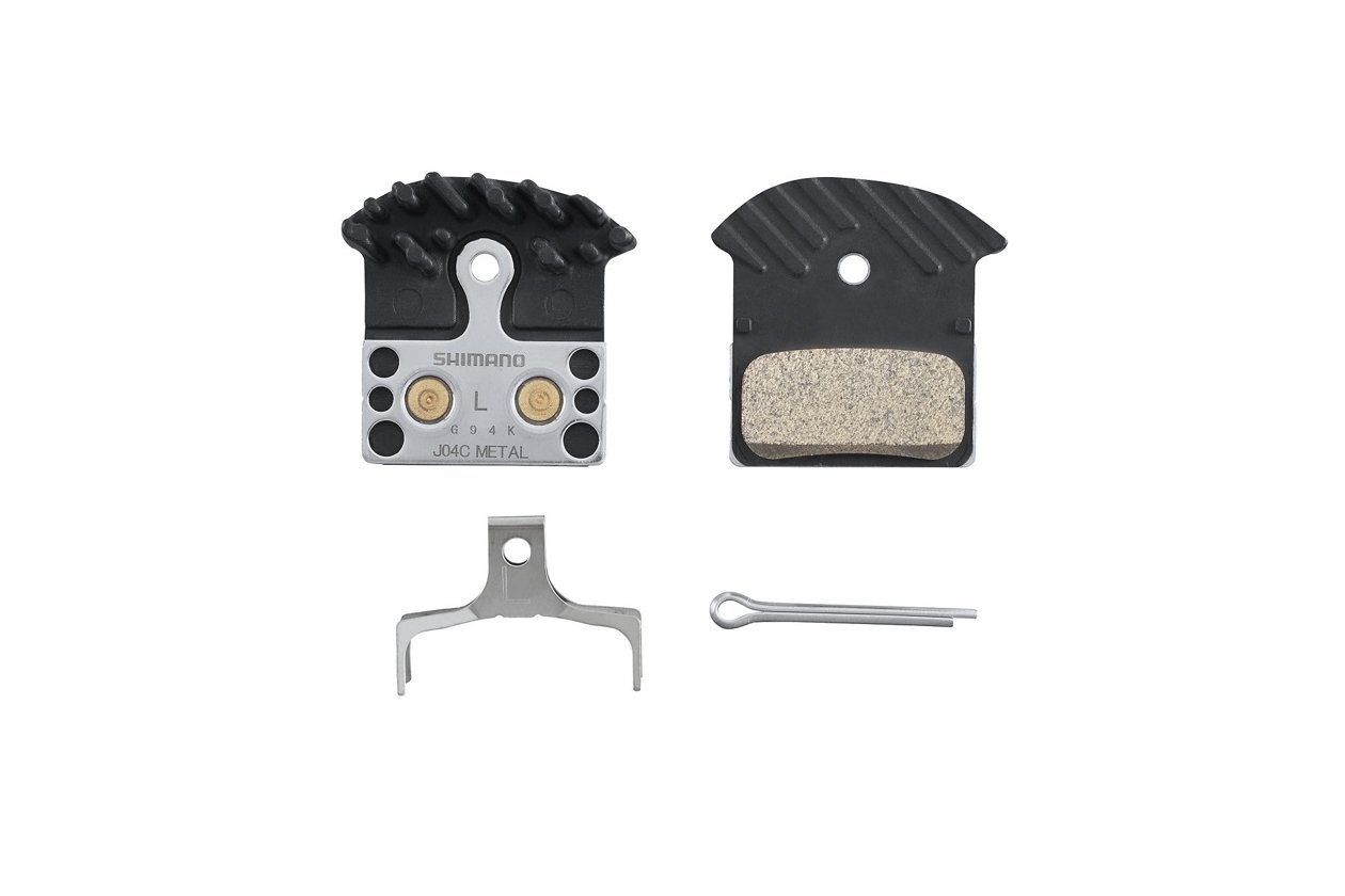 Shimano Scheibenbremsbelu00e4ge J04C Fin Metall Ku00fchlrippen