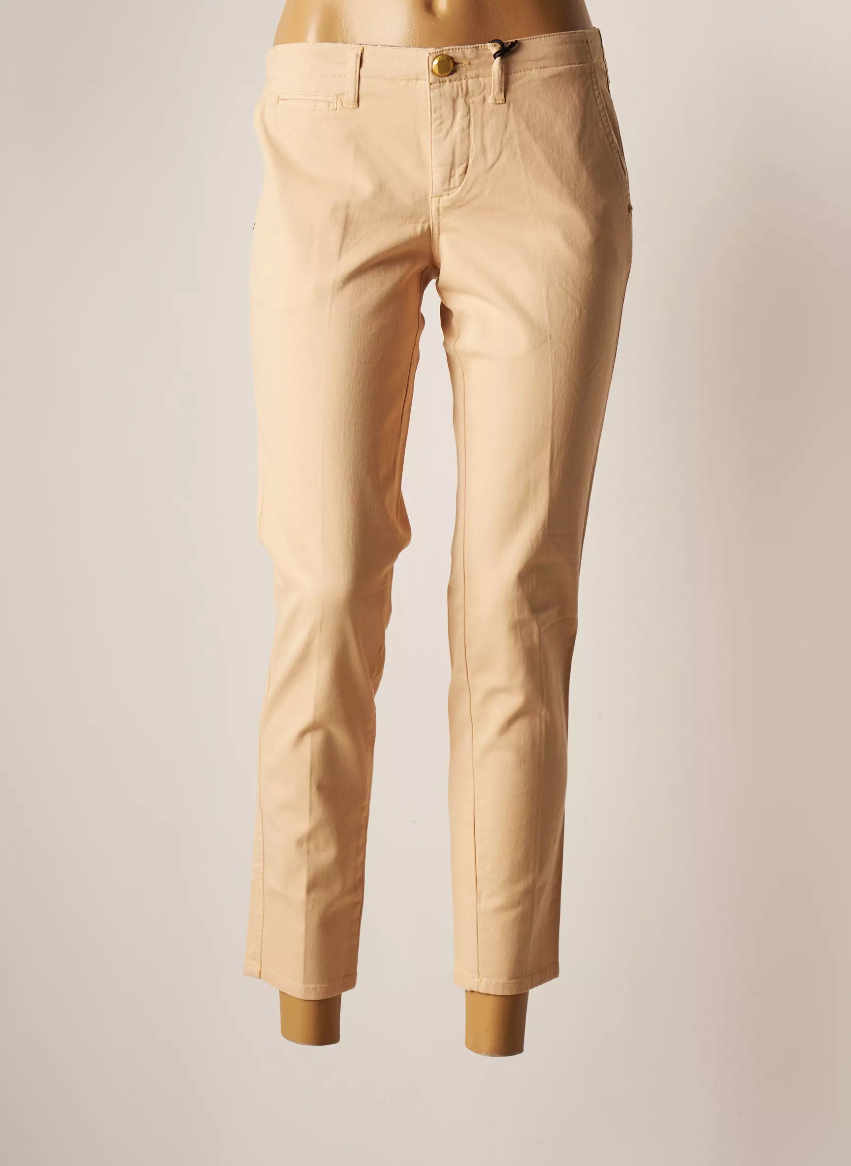 Guess Pantalons Chino Femme couleur beige