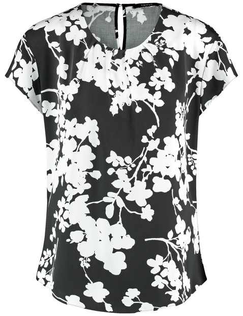 Kurzarmbluse mit Floralprint