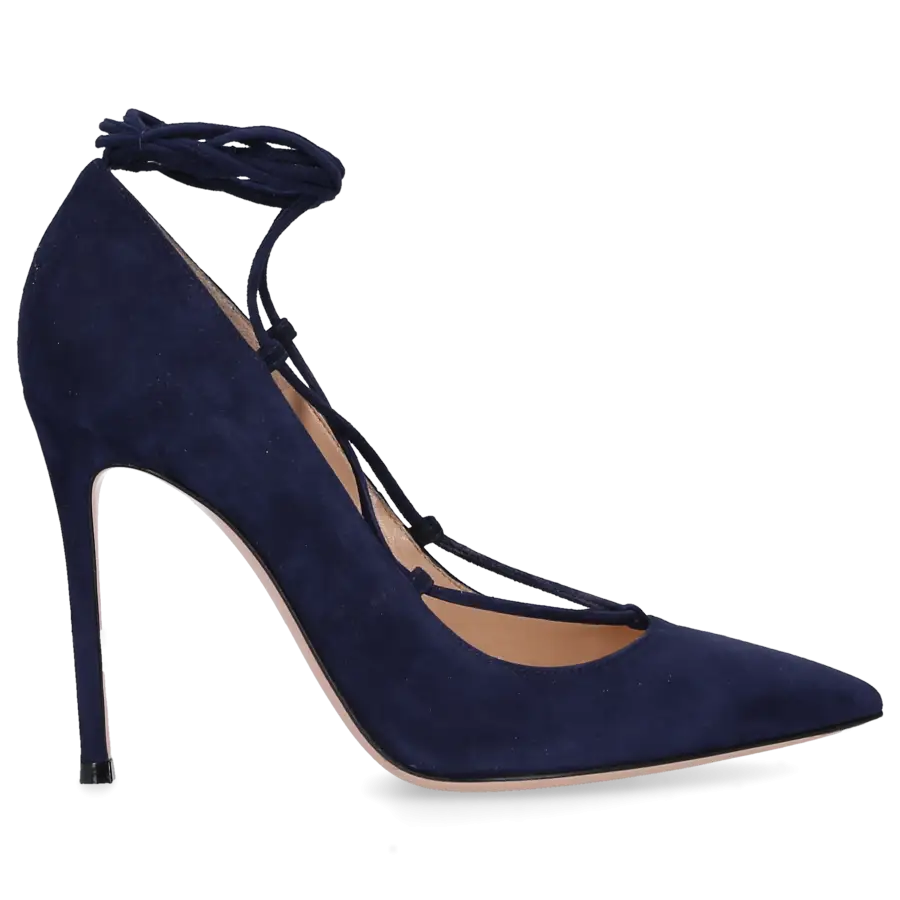 Gianvito Rossi - High Heels Pumps FEMI Veloursleder - blau