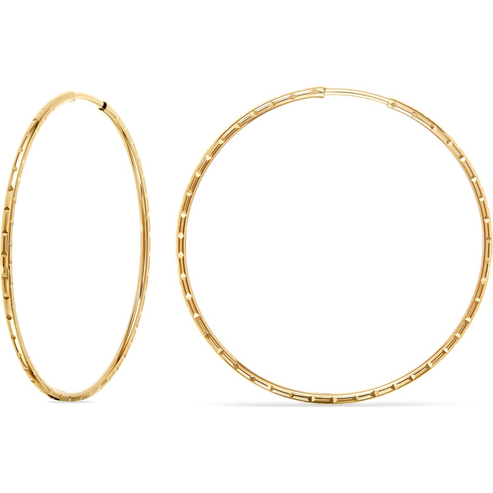 FAVS Créoles 375 Or jaune Boucles d'oreilles