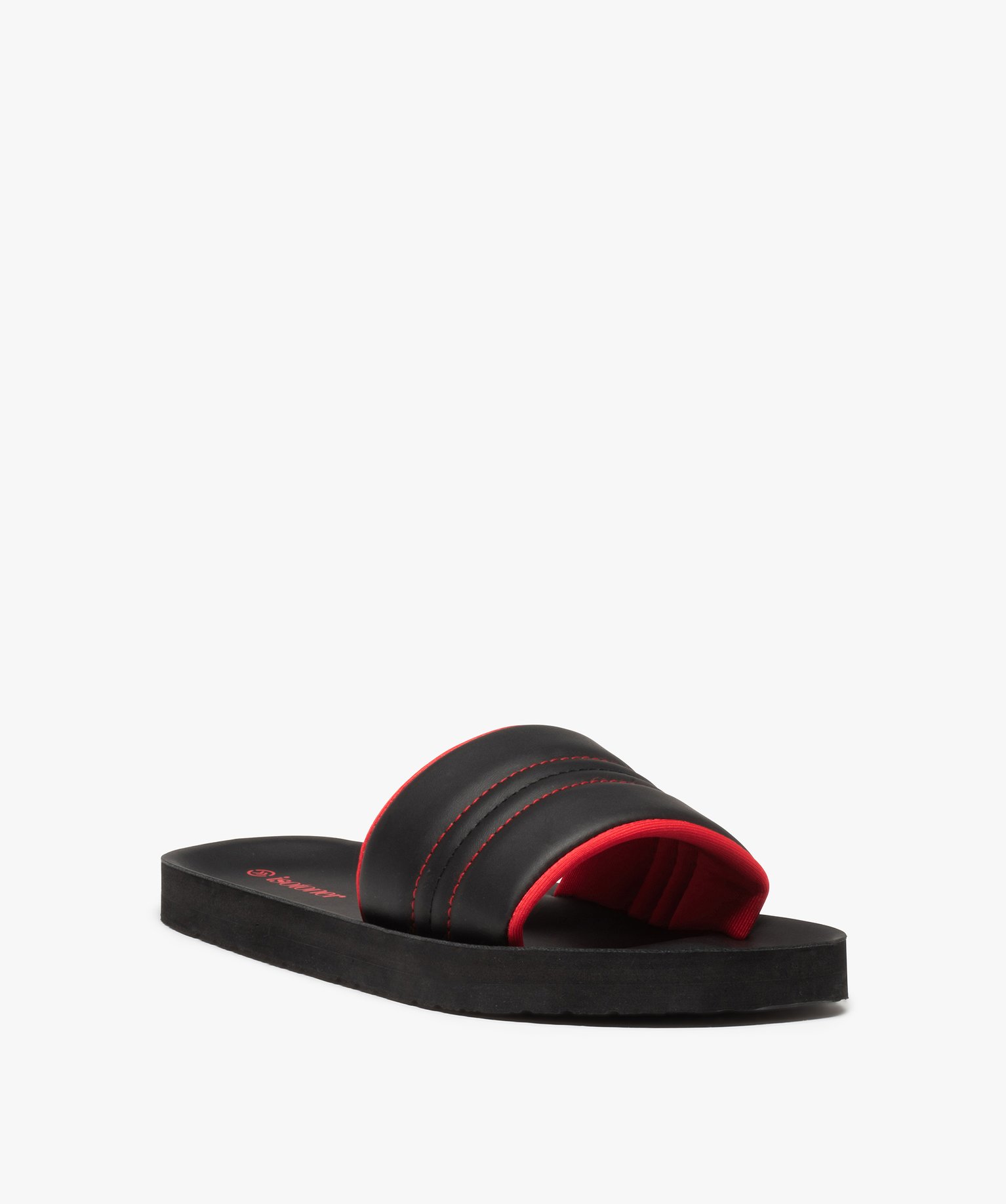 Mules de piscine homme bicolores - Isotoner noir | GEMO