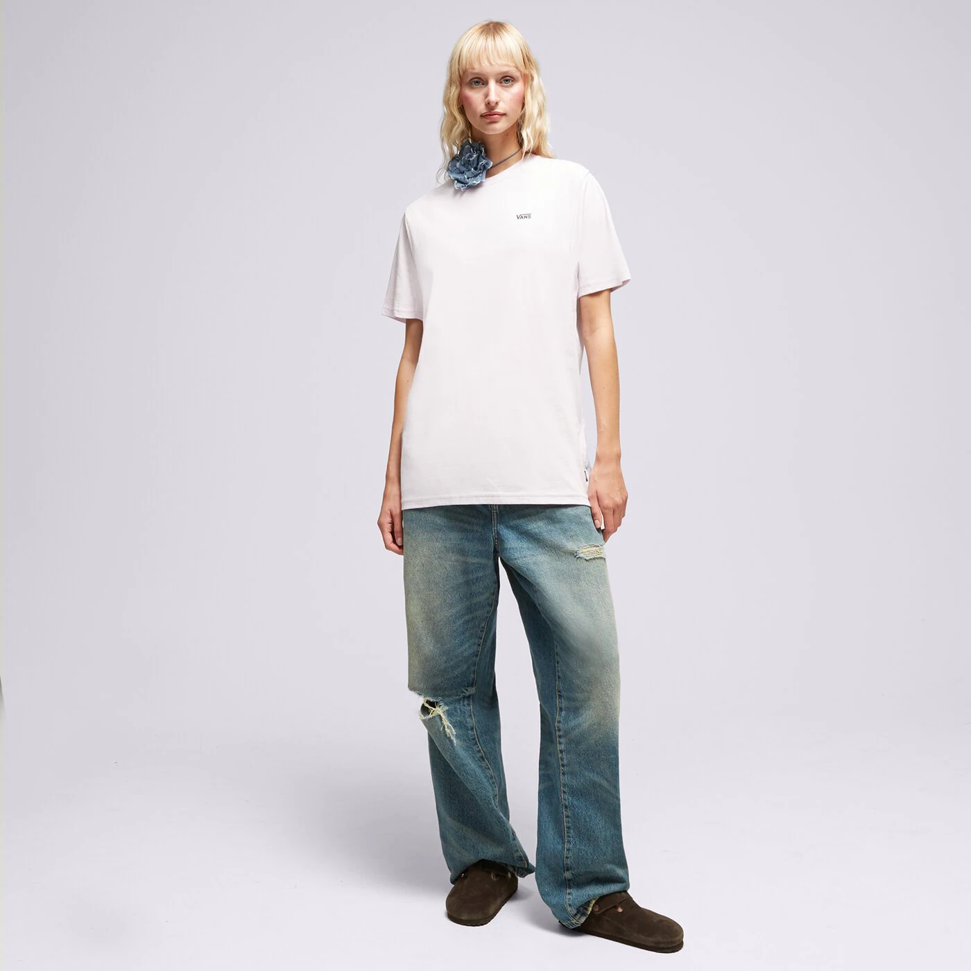 VANS T-SHIRT LEFT CHEST LOGO TEE EM Violet
