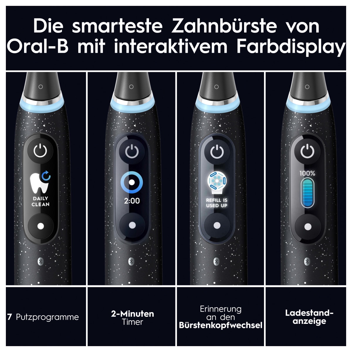 Elektrische Zahnbürste iO Series 10 Cosmic Black, 1 St